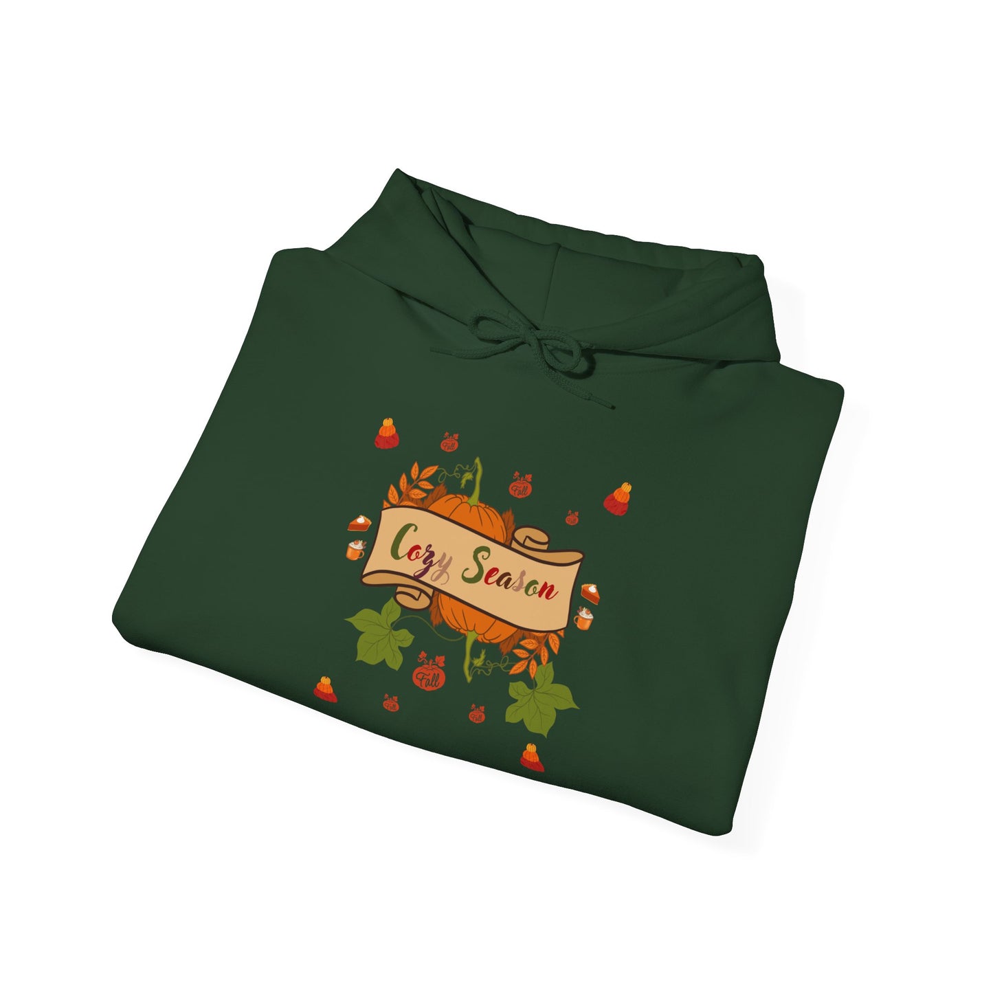 Cozy Season Pumpkin Unisex Heavy Blend™ Hooded Sweatshirt with Pumpkin Design