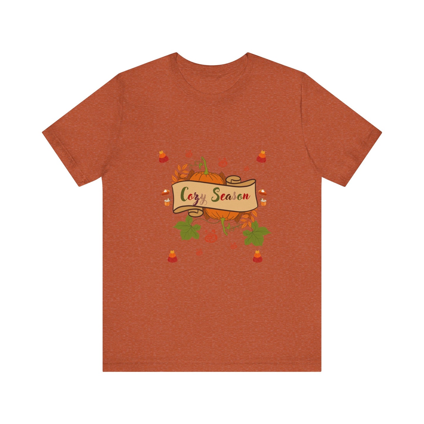 Cozy Season Pumpkin Unisex T-Shirt – Autumn feel and Pumpkin Design