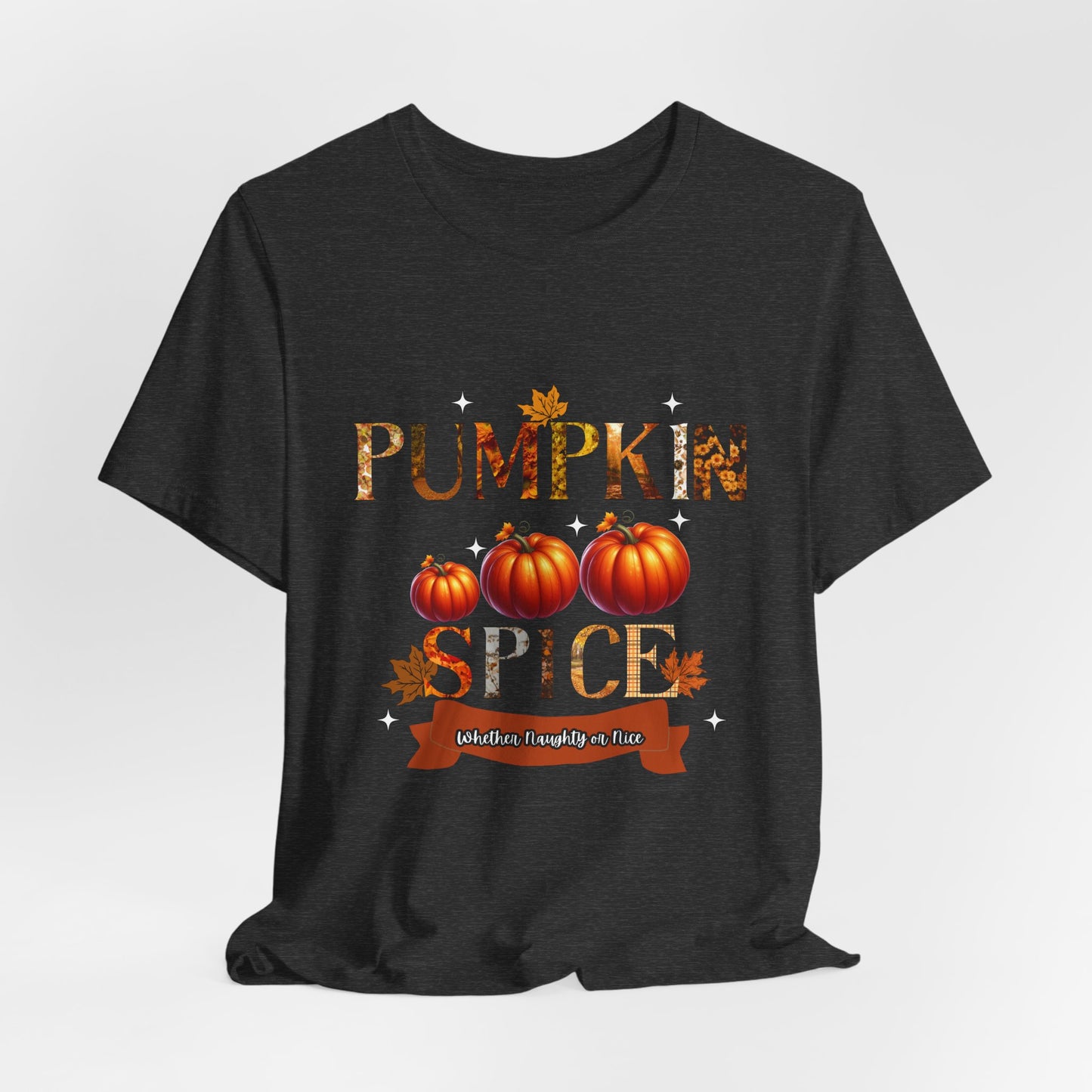 Pumpkin Spice Tee, Cute Fall Shirt, Autumn Apparel, Casual Tee for Pumpkin Lovers, Perfect for Halloween, Thanksgiving