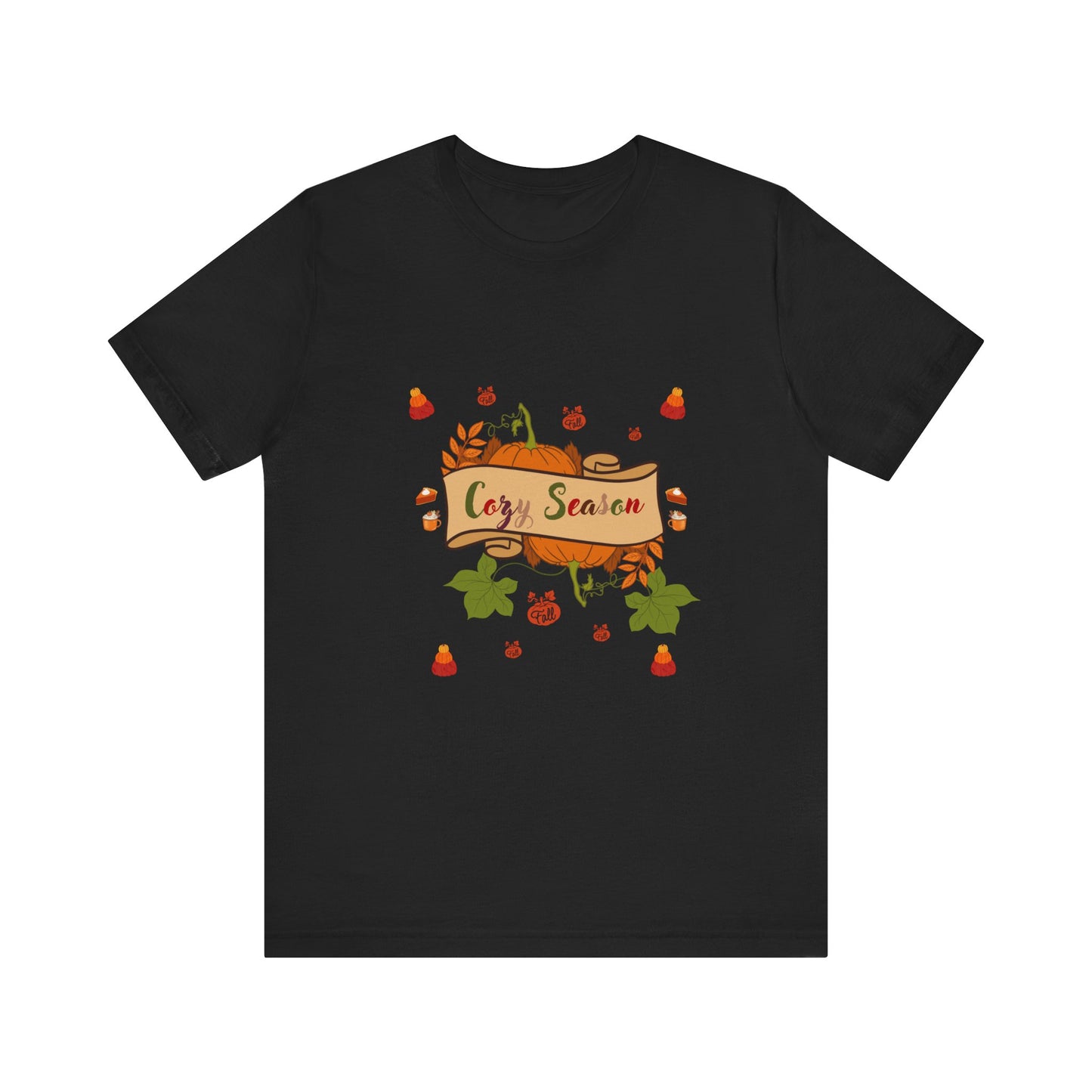 Cozy Season Pumpkin Unisex T-Shirt – Autumn feel and Pumpkin Design