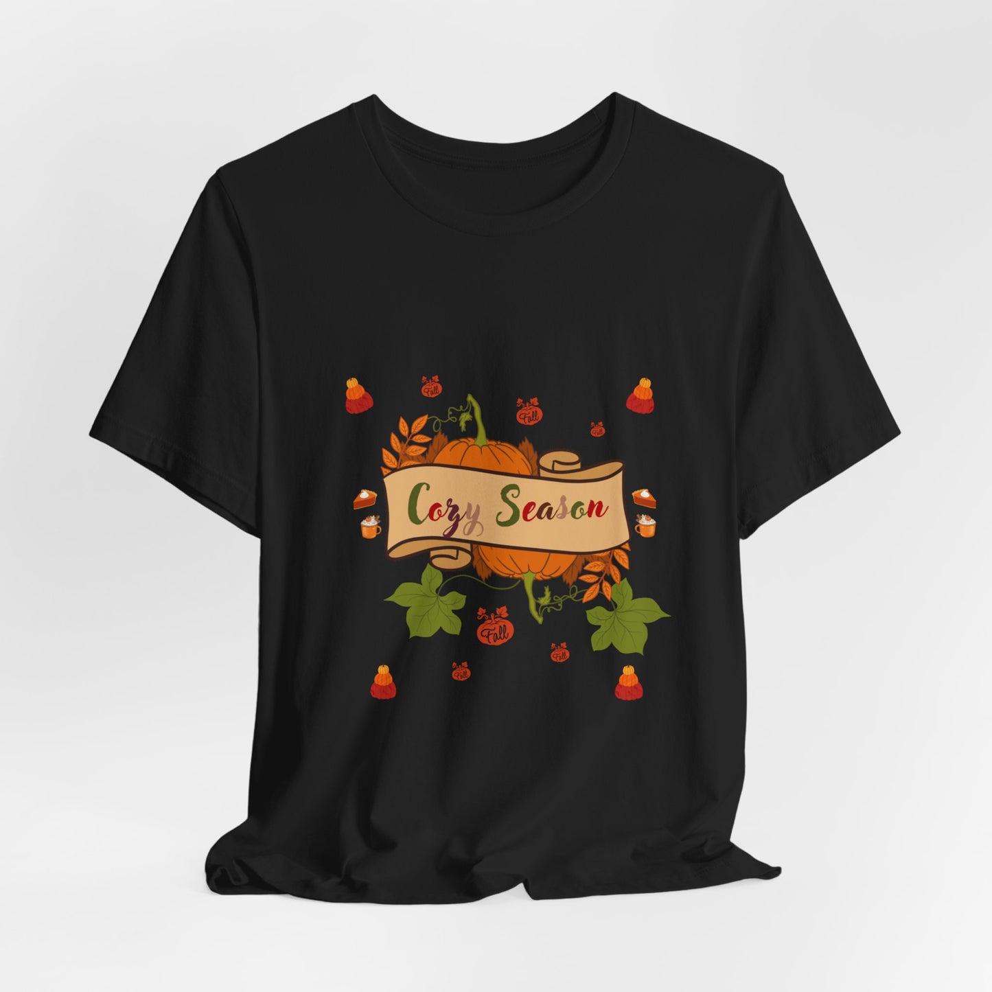 Cozy Season Pumpkin Unisex T-Shirt – Autumn feel and Pumpkin Design