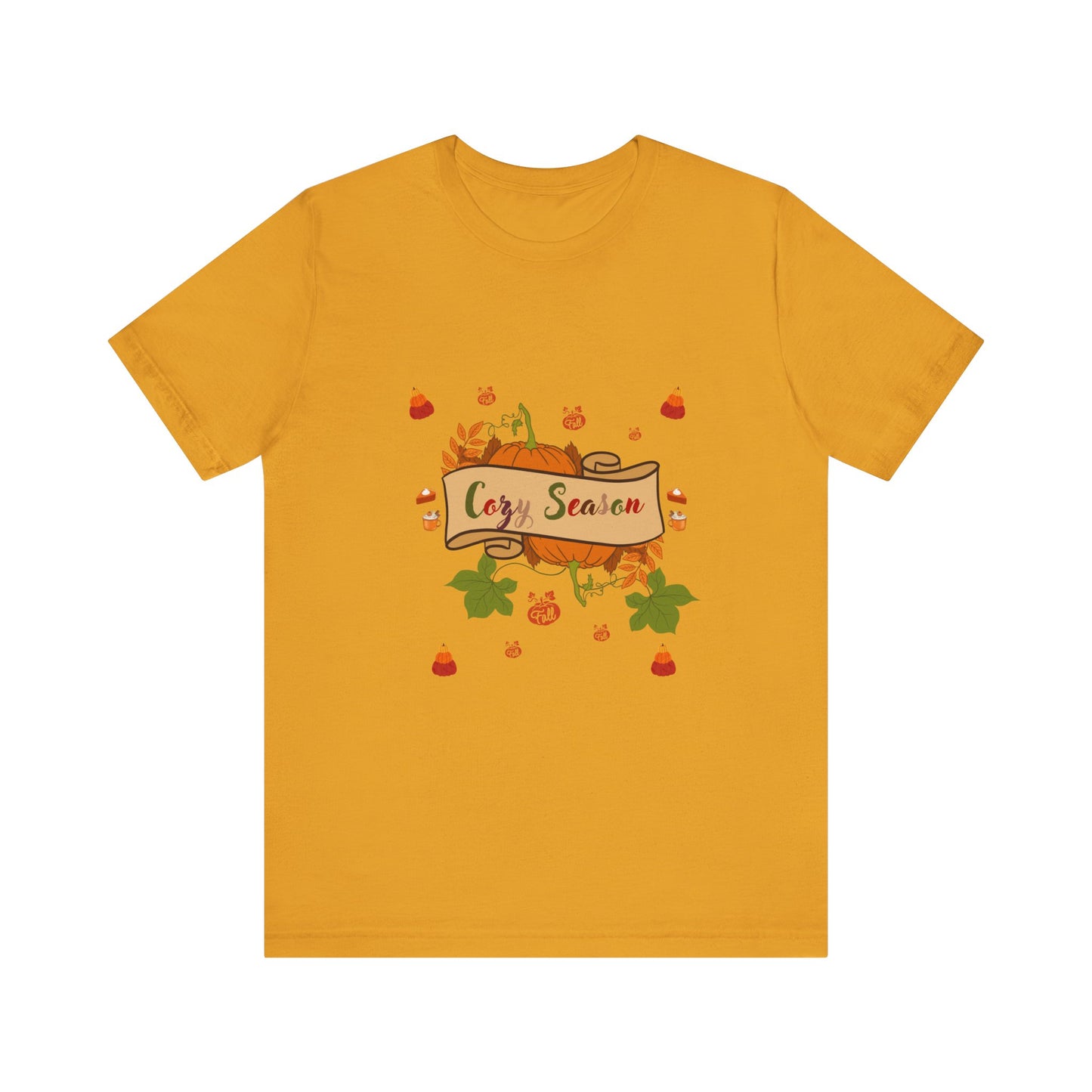 Cozy Season Pumpkin Unisex T-Shirt – Autumn feel and Pumpkin Design