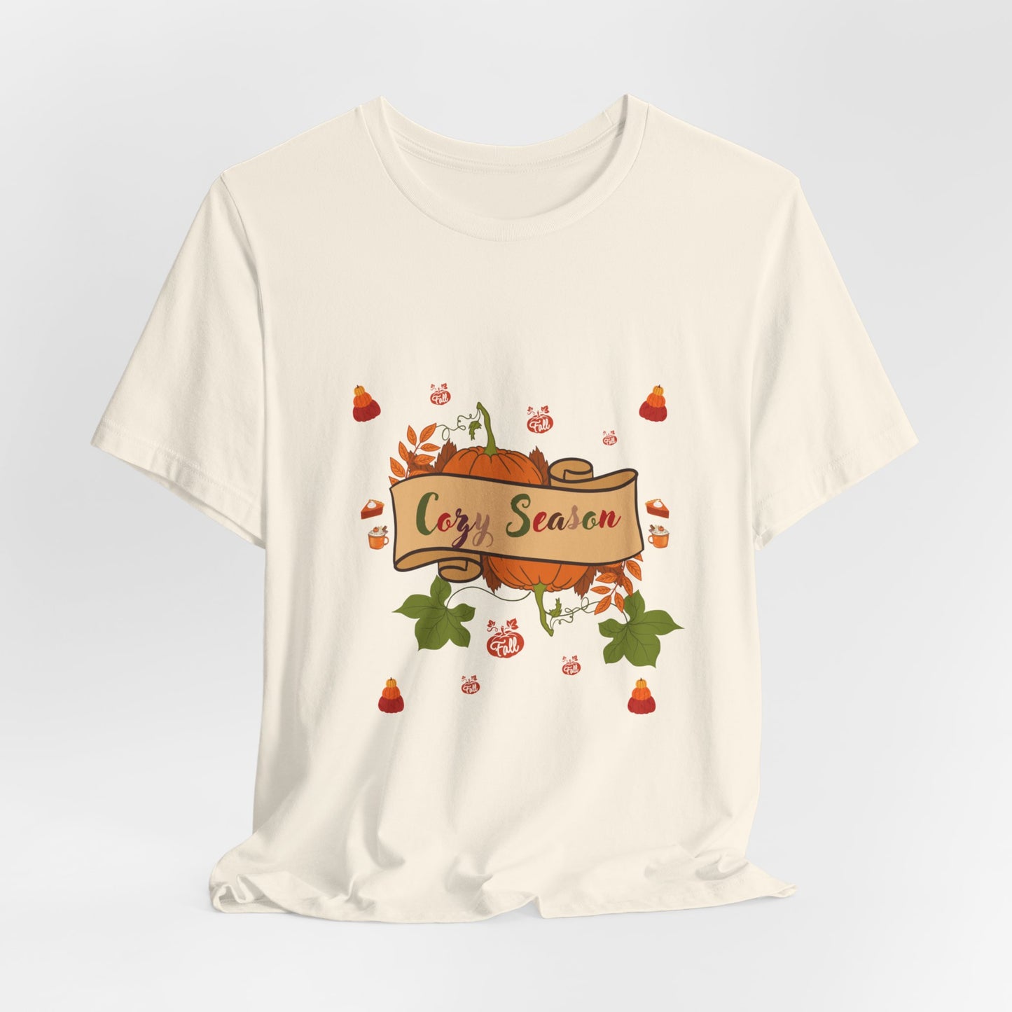 Cozy Season Pumpkin Unisex T-Shirt – Autumn feel and Pumpkin Design