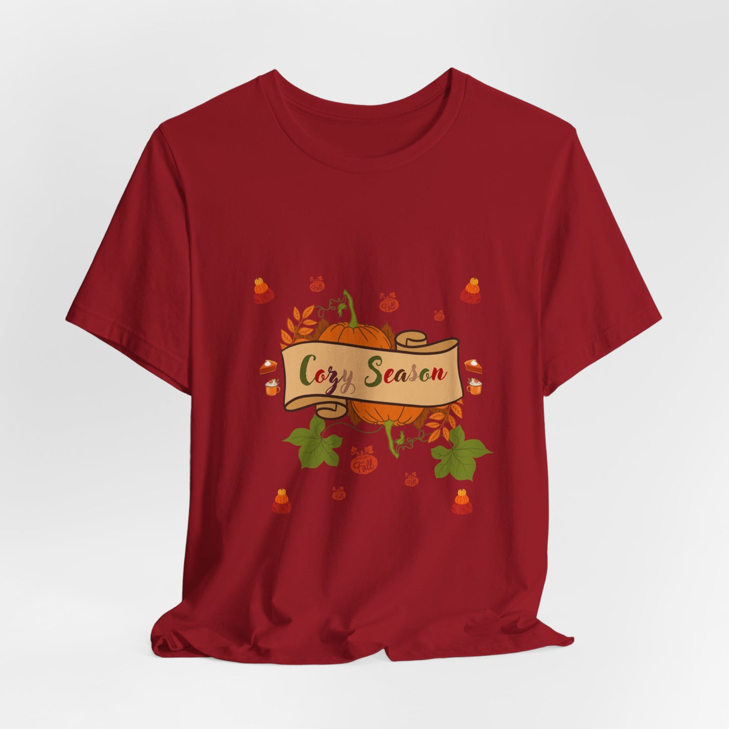 Cozy Season Pumpkin Unisex T-Shirt – Autumn feel and Pumpkin Design