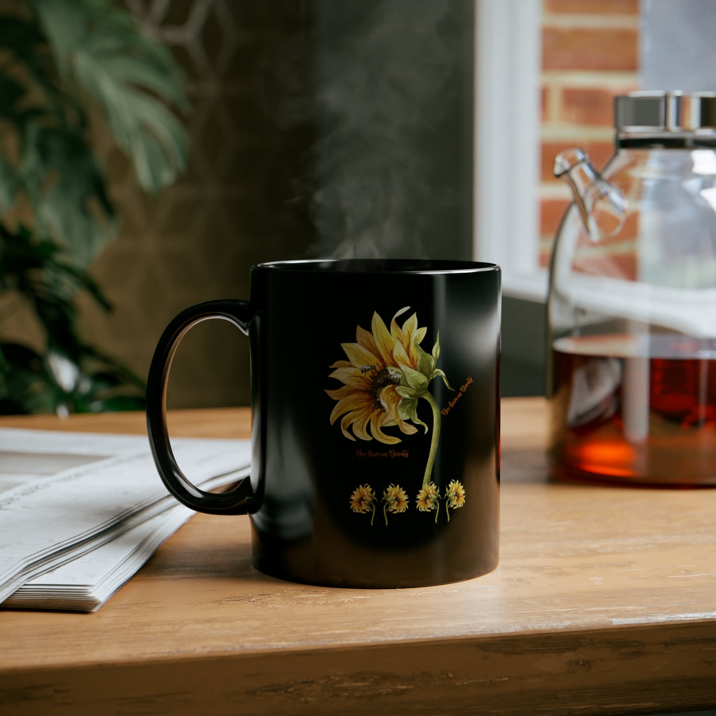 Mug - Sunflower - Black 11oz