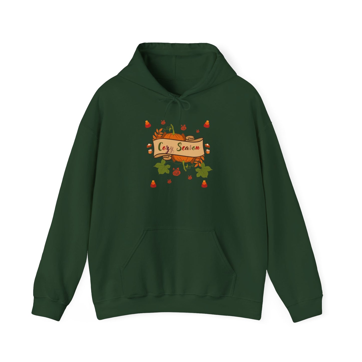 Cozy Season Pumpkin Unisex Heavy Blend™ Hooded Sweatshirt with Pumpkin Design