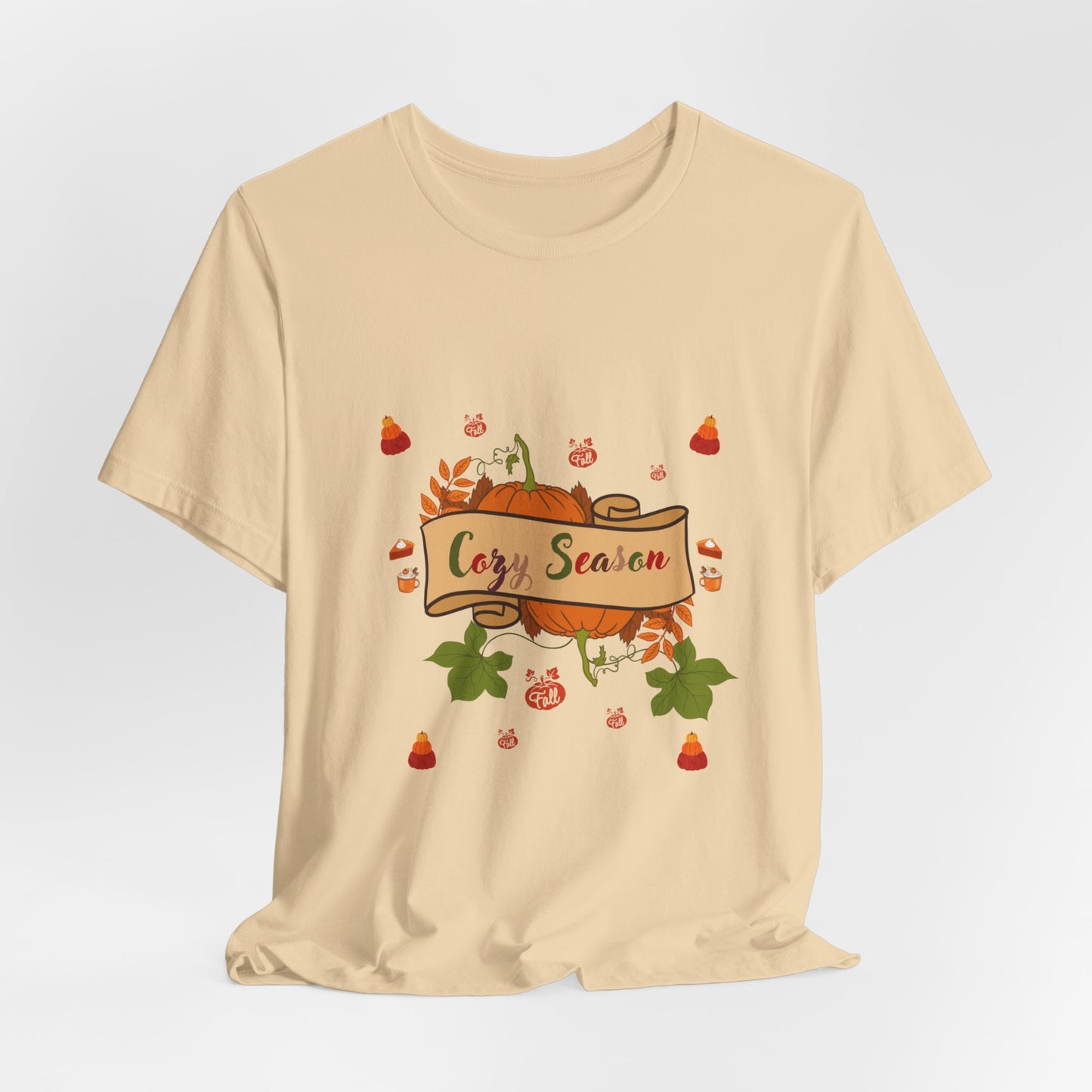 Cozy Season Pumpkin Unisex T-Shirt – Autumn feel and Pumpkin Design