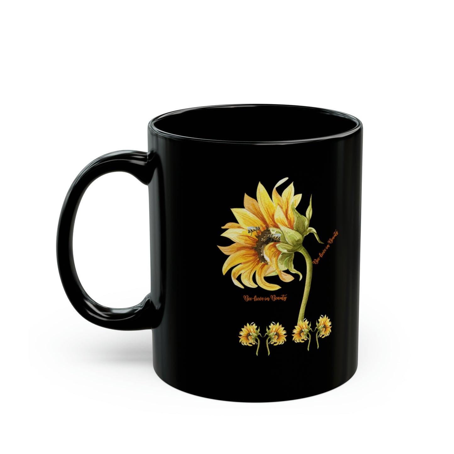 Mug - Sunflower - Black 11oz