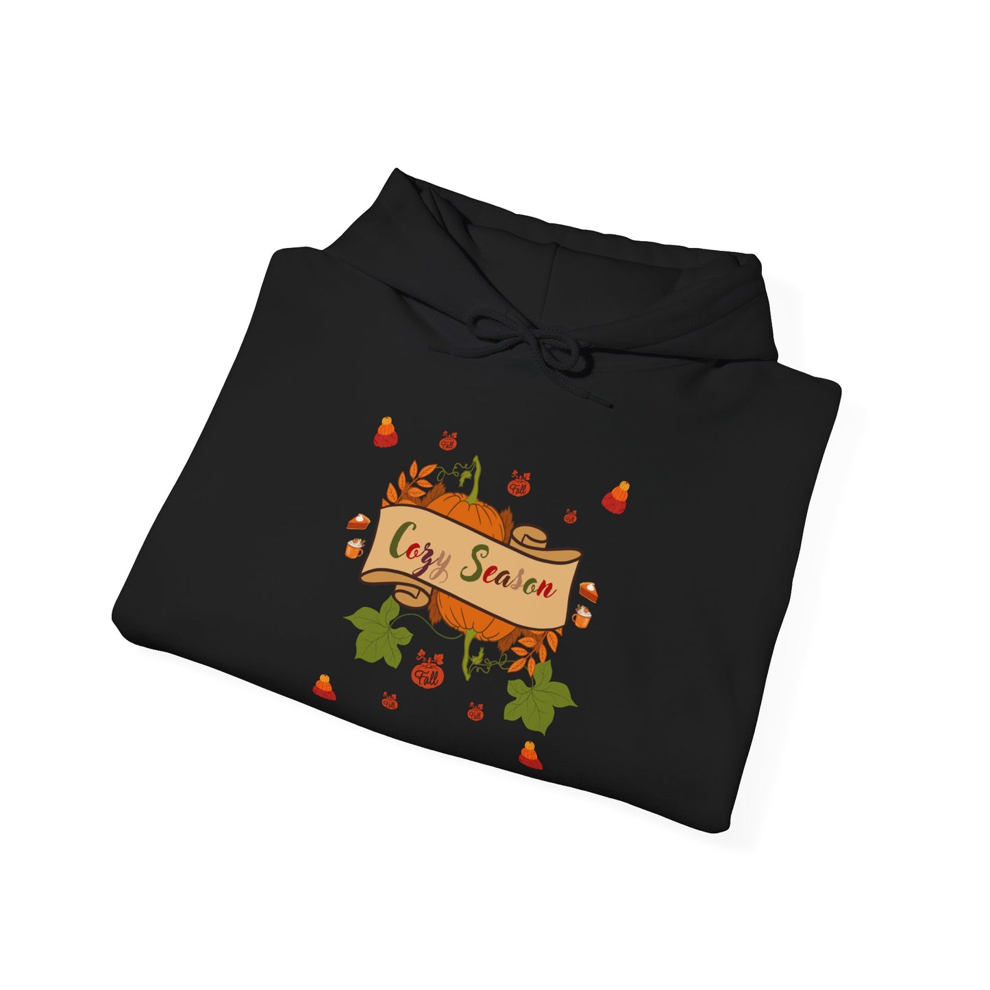 Cozy Season Pumpkin Unisex Heavy Blend™ Hooded Sweatshirt with Pumpkin Design