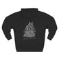 Spook Town USA Halloween Hoodie, Gray Picture, Skeleton Back Print Sweatshirt, Spooky Season Graphic Hoodie, Halloween Streetwear