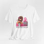 Tee - Fueled by Hope Breast Cancer Awareness Shirt | Pink Ribbon Tee - Blond Woman
