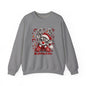 Reindeer Holiday Crewneck Sweatshirt - 'Tis the Holiday to Here Cute Christmas Sweater