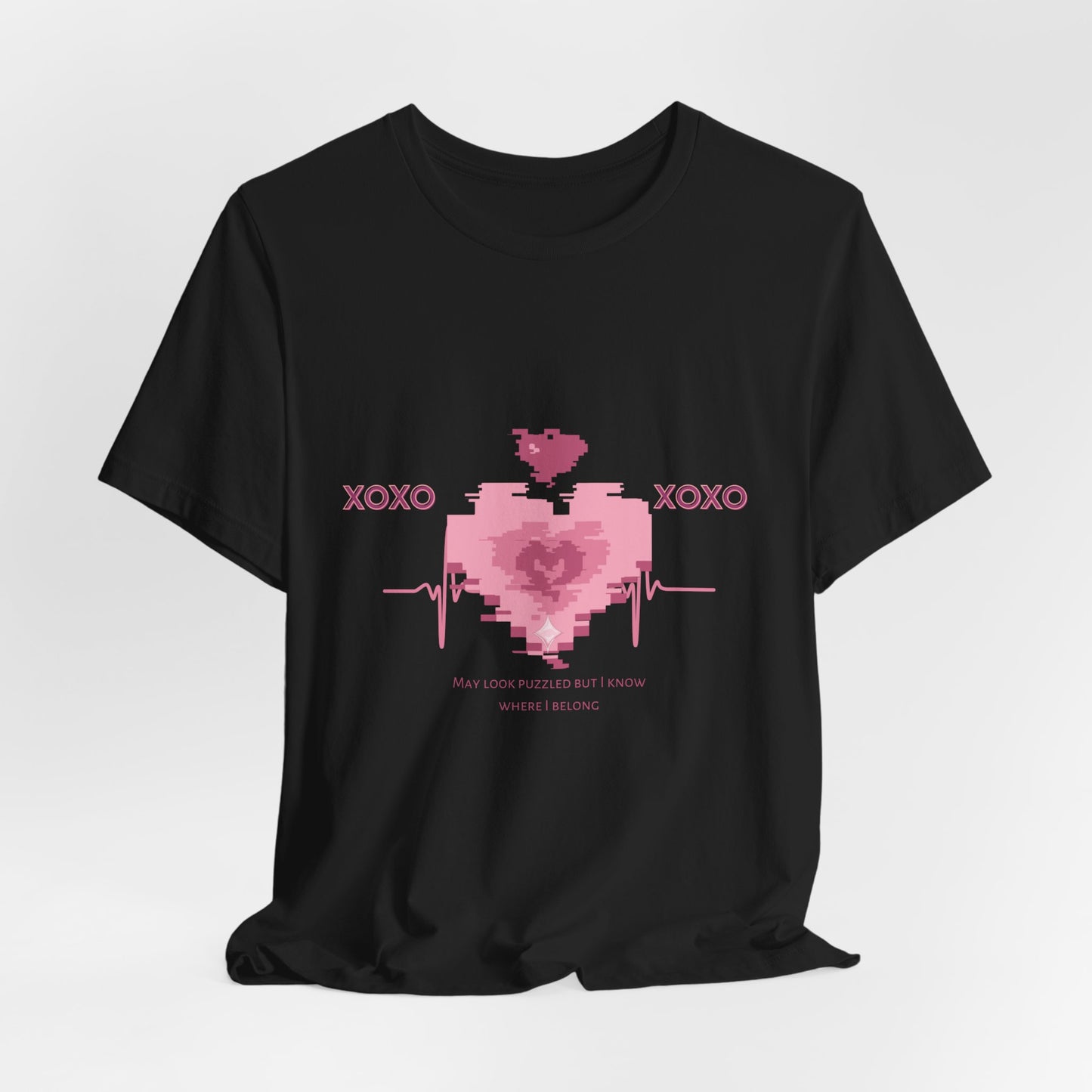 Heart Love - Unisex Jersey Short Sleeve Tee