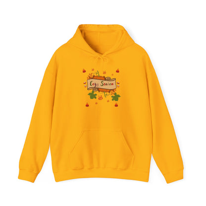 Cozy Season Pumpkin Unisex Heavy Blend™ Hooded Sweatshirt with Pumpkin Design