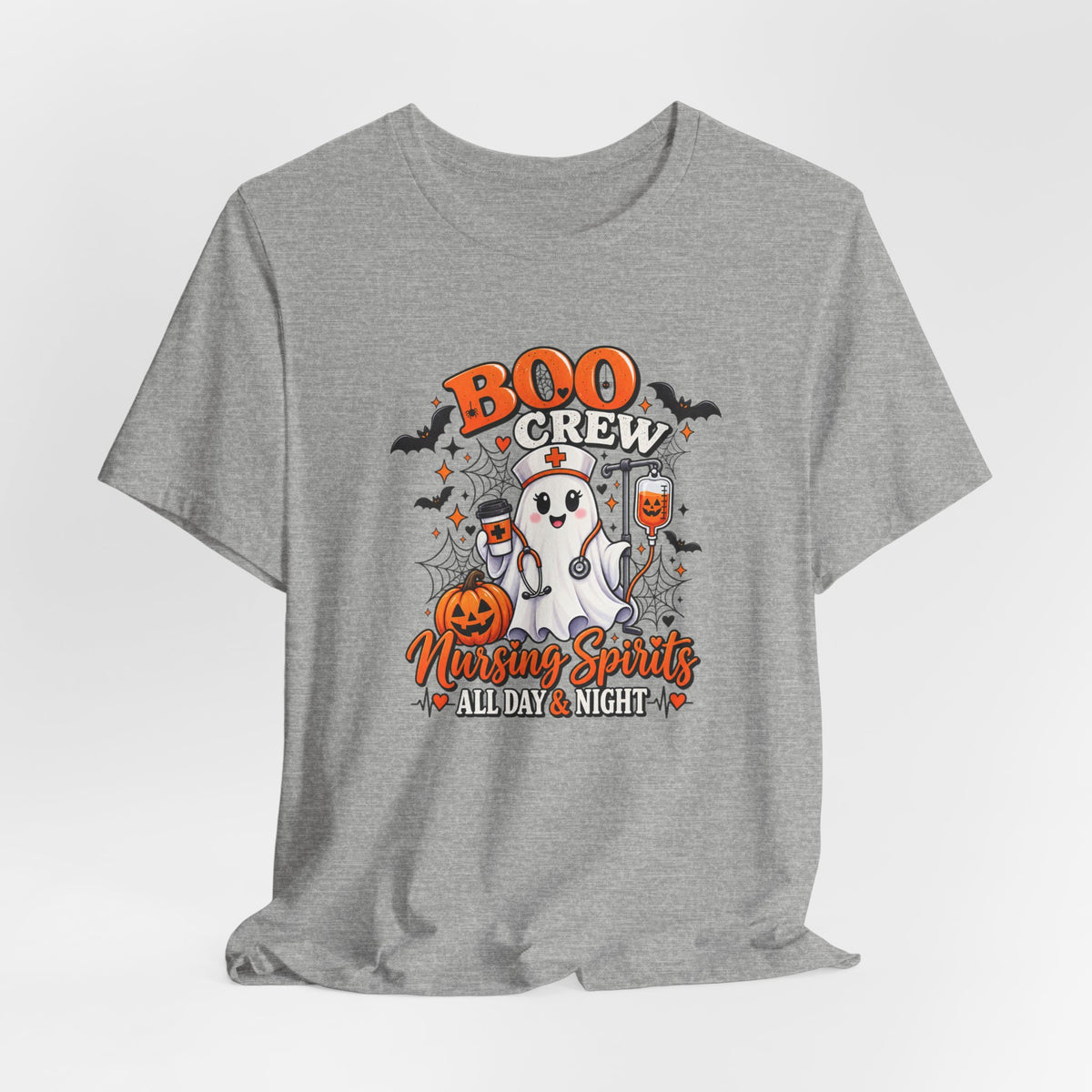 Boo Crew Nursing Spirits T-Shirt — Halloween Nurse Tee