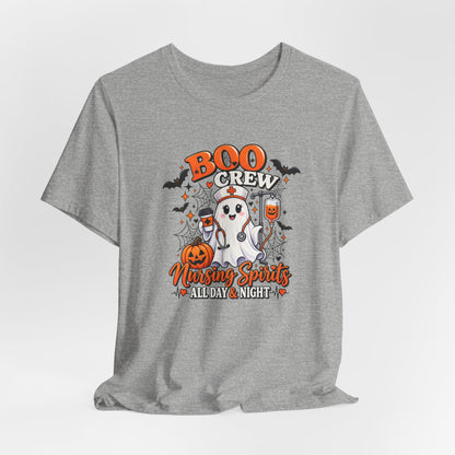 Boo Crew Nursing Spirits T-Shirt — Halloween Nurse Tee