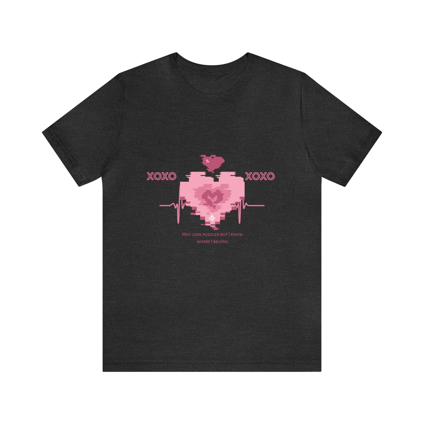 Heart Love - Unisex Jersey Short Sleeve Tee