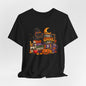 Too Ghoul for School Teacher Halloween Shirt, Black Cat Spooky Teacher Tee, Cute Halloween Classroom Graphic T-Shirt