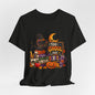 Too Ghoul for School Teacher Halloween Shirt, Black Cat Spooky Teacher Tee, Cute Halloween Classroom Graphic T-Shirt