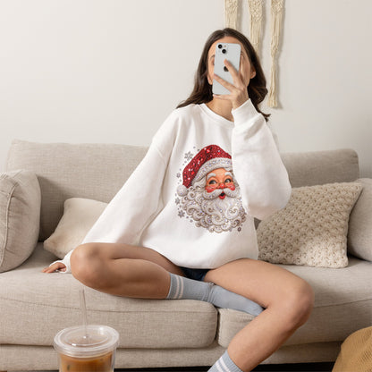 Vintage Santa Face Christmas Sweatshirt