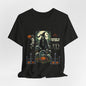 Dancing Skeleton Halloween Shirt, Vintage Spooky Graphic Tee, Graveyard Halloween T-Shirt, Retro Skeleton Party Tee