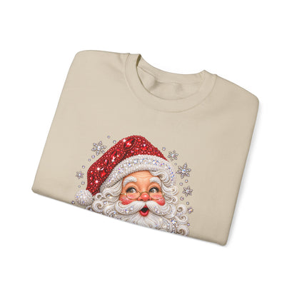 Vintage Santa Face Christmas Sweatshirt