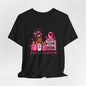 Tee - Fueled by Hope Breast Cancer Awareness Shirt | Pink Ribbon Tee - Brown Woman