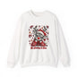 Reindeer Holiday Crewneck Sweatshirt - 'Tis the Holiday to Here Cute Christmas Sweater
