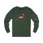 Santa Hat Long Sleeve Tee — 'Santa, good mama' Holiday Shirt
