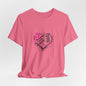 Stronger Than Cancer Breast Cancer Awareness Shirt | Pink Ribbon Heart Tee
