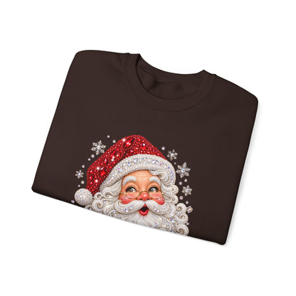 Vintage Santa Face Christmas Sweatshirt