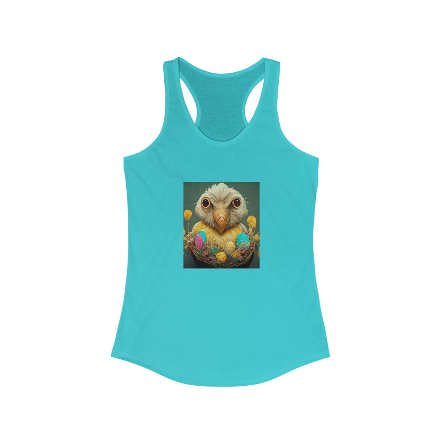 AI Crazy Birdie - Women's Ideal Racerback Tank