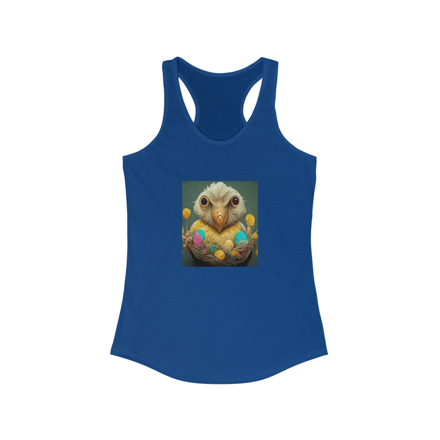 AI Crazy Birdie - Women's Ideal Racerback Tank