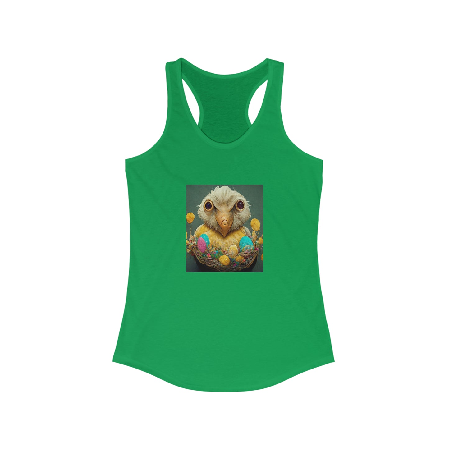 AI Crazy Birdie - Women's Ideal Racerback Tank