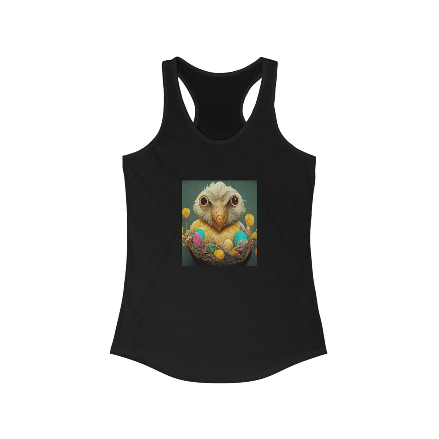 AI Crazy Birdie - Women's Ideal Racerback Tank