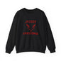 Minimalist Merry Christmas Reindeer Sweatshirt – Simple Red Holiday Crewneck