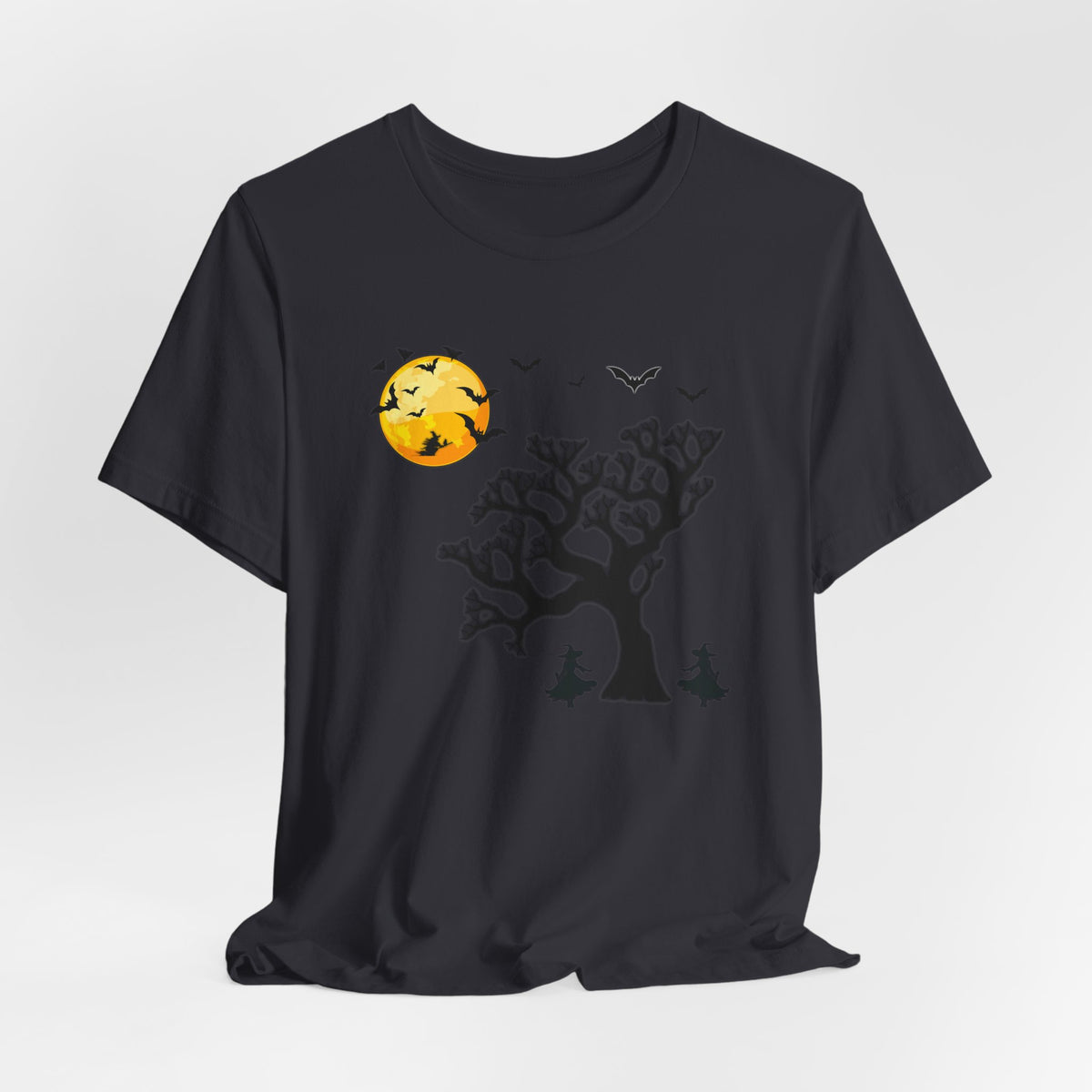 Witch Halloween Shirt, Spooky Tree and Moon Graphic Tee, Witchy Halloween T-Shirt, Dark Fall Spooky Season Tee