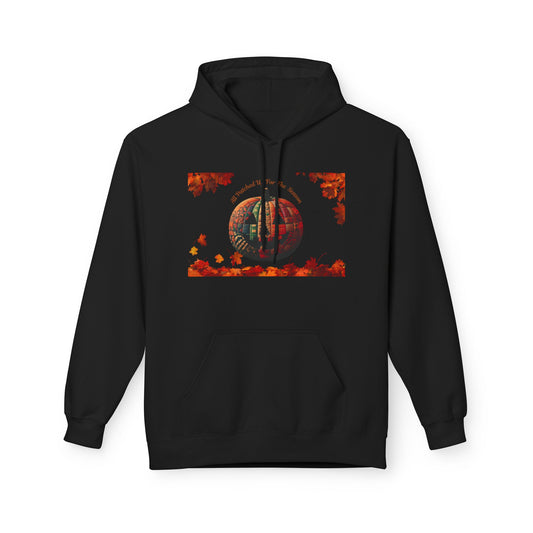 Autumn Vibes Fleece Hoodie - Cozy Fall Fashion, Unisex Gift, Graphic Pullover, October Style, Seasonal Layering
