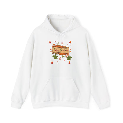 Cozy Season Pumpkin Unisex Heavy Blend™ Hooded Sweatshirt with Pumpkin Design