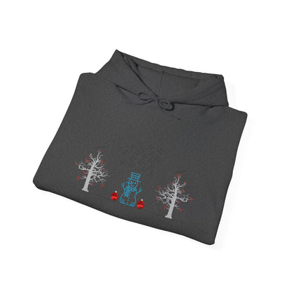 Crispness of Cool Snow Season Unisex Heavy Blend™ Hooded Sweatshirt