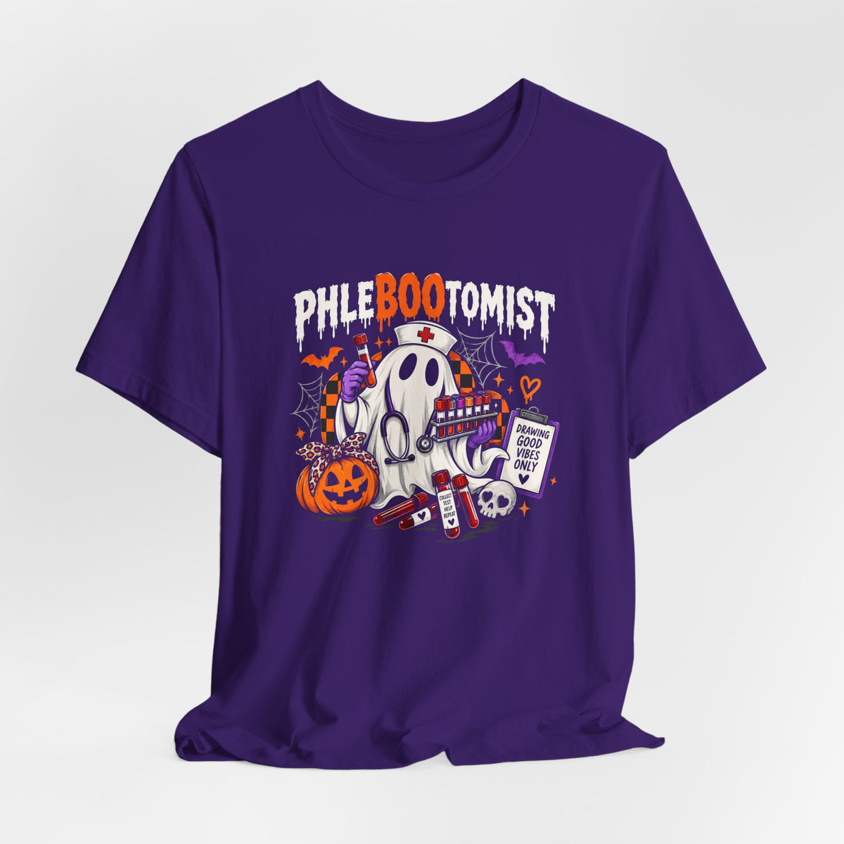 Tee - Phlebotomist Halloween Shirt | PhleBOOtomist Ghost Tee