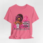 Fueled by Hope Breast Cancer Awareness Shirt | Pink Ribbon Tee - Brown Woman