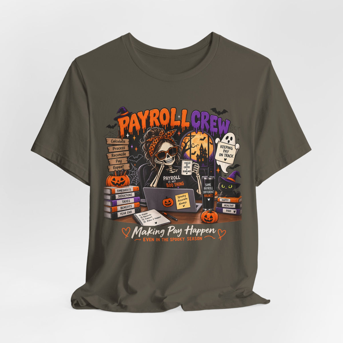 Payroll Crew Halloween Shirt – Payroll Is My Boo Thing Spooky Payroll Tee