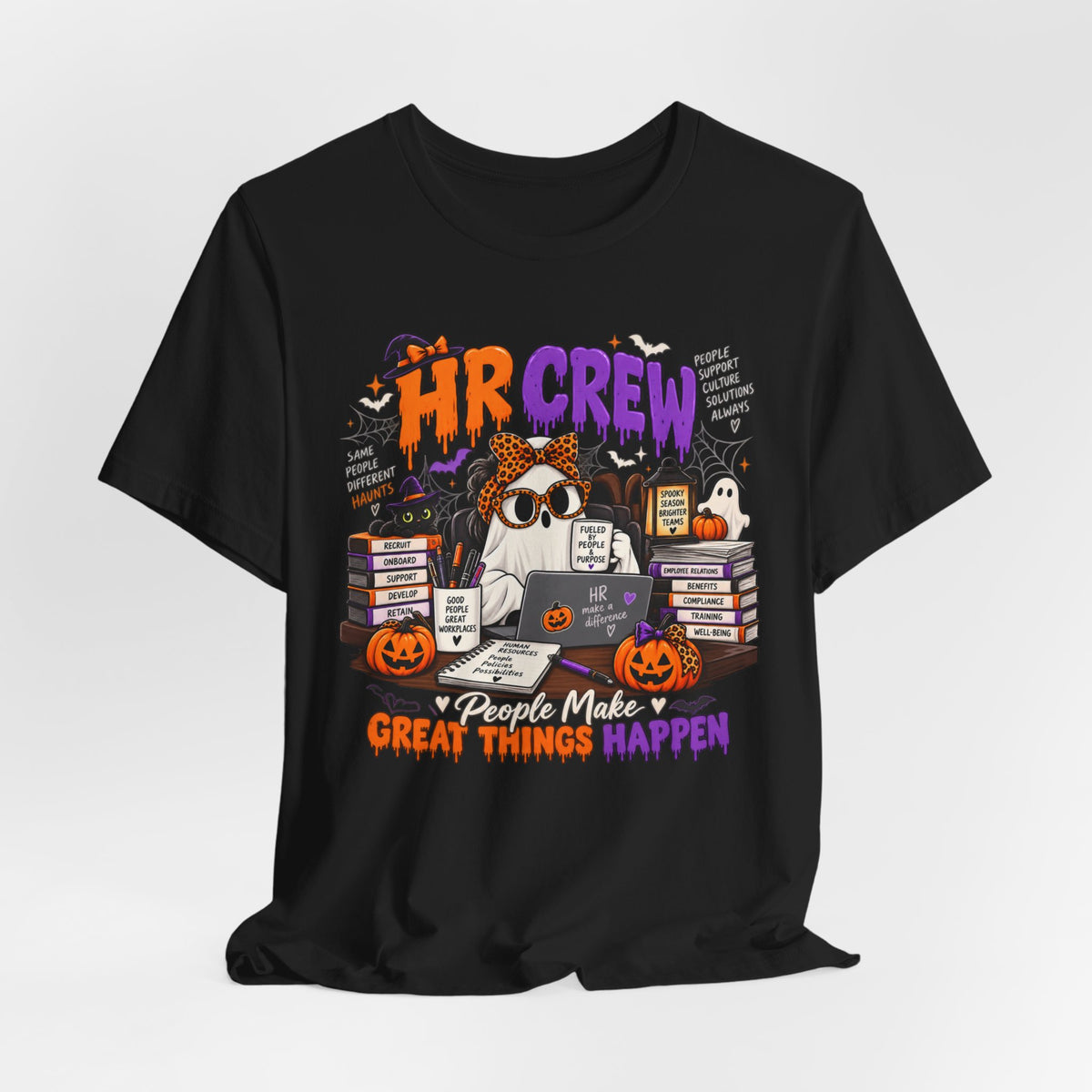 HR Crew Halloween Shirt – People Make Great Things Happen Human Resources Tee
