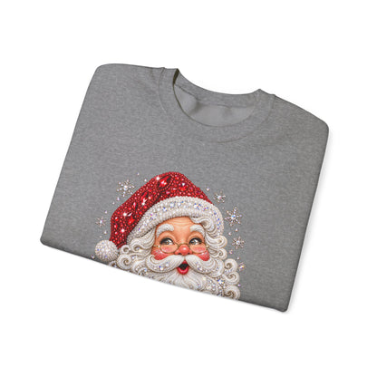 Vintage Santa Face Christmas Sweatshirt