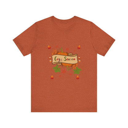 Cozy Season Pumpkin  Unisex  T-Shirt – Autumn feel and Pumpkin Design