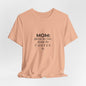 MOM - Unisex Jersey Short Sleeve Tee - Black Lettering