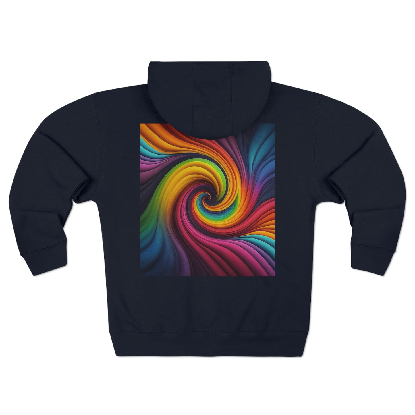 Hoodie - AI Rainbow Vertex - Unisex Zip Hoodie