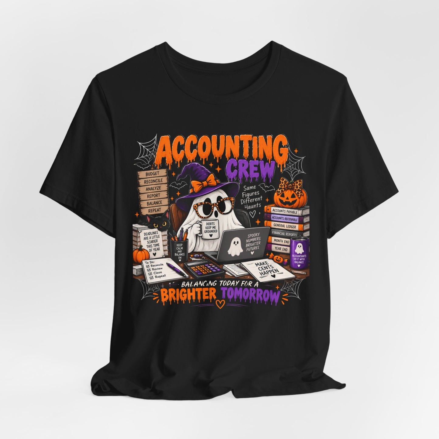 Accounting Crew Halloween Shirt – Same Figures Different Haunts Spooky Accountant Tee