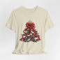 Festive Christmas Tree Sweatshirt – Red Bow & Ornament Holiday Crewneck